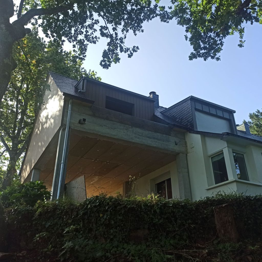 Extension bois, ardoise et zinc !